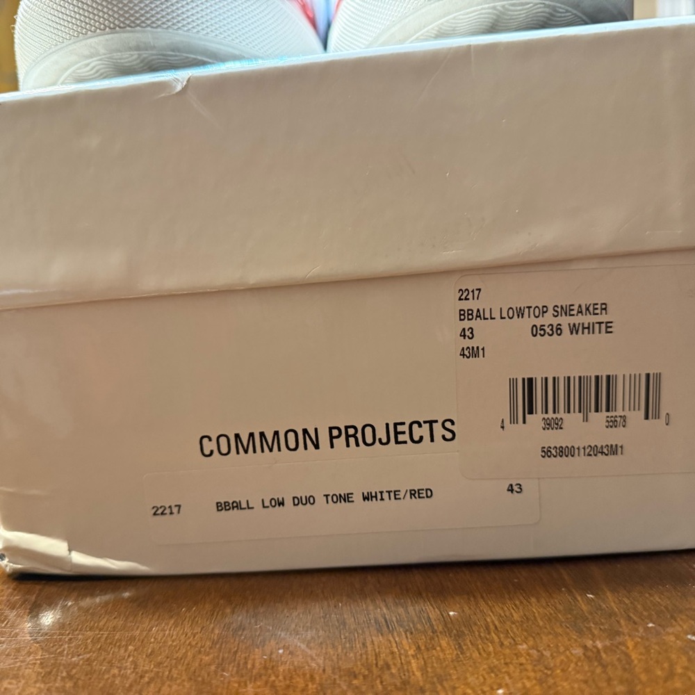 Common Projects Red and White Sneakers - Picture 9 of 9